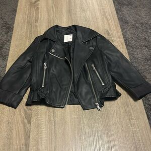 Girls leather looking jacket